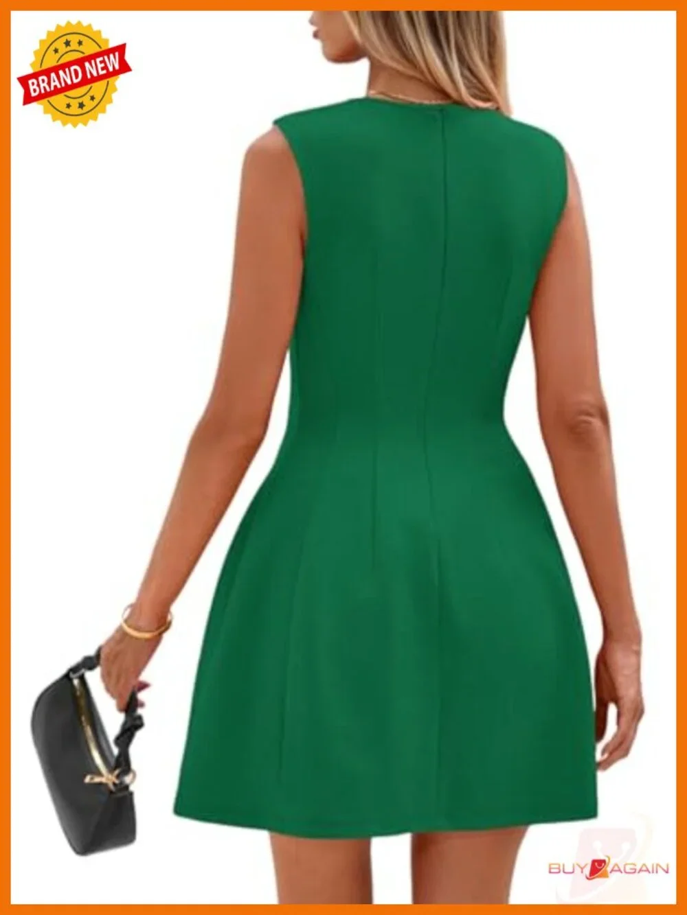PRETTYGARDEN Women's A-Line Sleeveless Mini Cocktail Dress